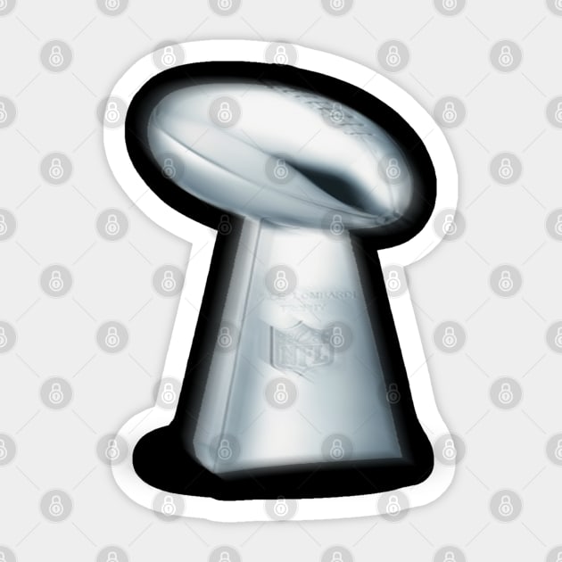 NFL Trophy | American Football Shirt Sticker by The Print Palace